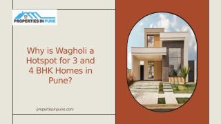 Why is Wagholi a Hotspot for 3 and 4 BHK Homes in Pune Presentation Template.pptx