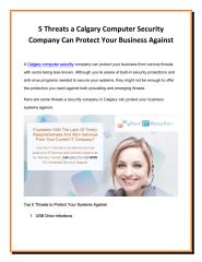 5 Threats a Calgary Computer Security Company Can Protect Your Business Against.pdf