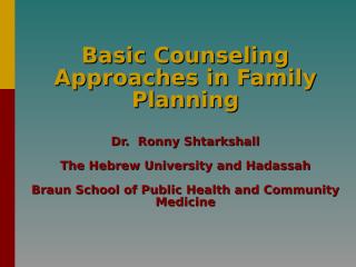 Counseling approaches FP.pps