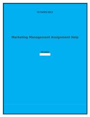 Marketing Management Assignment Help.docx
