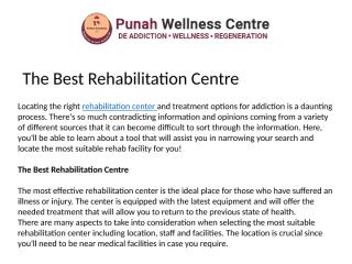 The Best Rehabilitation Centre.pptx