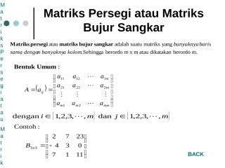 matriks persegi atau matriks bujur sangkar.ppt