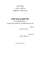 رسالة ماجستير أشجار الزيتون في شعبية مصراتة دراسة في جغرافية الزراعة ـ ليبيا.pdf